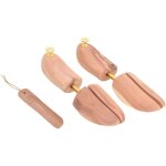 Tendeur de chaussures avec chausse - pied eu 44 - 45 bois de cdre vidaxl