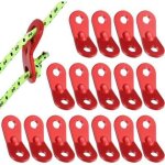 Tendeur de corde, 16 pi�ces tendeur de corde camping en alliage d'aluminium, guyline tendeurs ajusteur ...