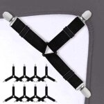 Tendeurs de draps - 8 pi�ces - clips de draps - jeu de tendeurs de draps - tendeurs de couette - clips ...