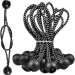 Tendeur elastique avec boule 50pi�ces, elastique en pp, 15, 5cm caoutchoucs de tente pinces � billes ...