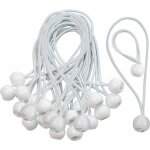 Tendeur elastique caoutchouc professionnel avec boule (blanc 150 mm) pour tentes, baches, affiches. tendeur ...