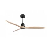 Tenerife ring - super destratificateur et ventilateur dc 166 cm gris basalte pales bois clair sans lumi�re ...