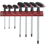 Tengtools - jeu de cls allen manche t 7 pcs sur support mural teng tools wrhex07af