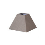 Tenorio abat - jour pyramide e27 lin gris 45dx20dx32h