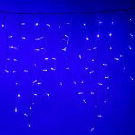 Tente de pluie luccika stalactites 5 me'tres avec 380 lumie'res de noel en maxi blue led avec flash ice ...