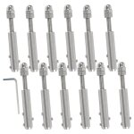 Terminal pour c�ble m�tallique terminal � vis pour c�ble m�tallique 4 mm - 12 pi�ces et cl� en l - tendeur ...