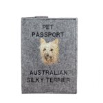 Terrier australien, aussie - protge passeport pour chien, protge document, cadeau voyage art - dog