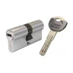 Tesa assa abloy - cylindre de suret� tk6 3 cl�s incopiables double brevet nickel� 30x40 - ak6353040n