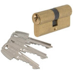 Tesa assa abloy - cylindre 2 entr�es te5 laiton - 35 x 35 mm - tesa