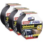 Tesa extra power� universal 56348 ruban adh�sif toil� noir (l x l) 10 m x 50 mm 3 pc(s) w818952