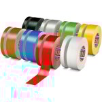 Tesa - ruban adh�sif toil� 4651, rouge, 50m x 38mm, tissu avec rev�tement en acrylique ( prix pour 1 ...