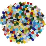 Tesselles mosaique loisir creatif (600 pcs / 400g) - 1 x 1cm - assortiment de carreaux de mosaique verre ...