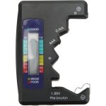 Testeur de batterie, v�rificateur de batterie universel num�rique pour piles bouton aa aaa n 1, 5 v, ...