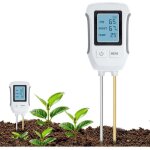 Testeur de ph du sol 3 en 1, d�tecteur d'acidit� et d'alcalinit� du sol avec �cran lcd r�tro�clair�, ...