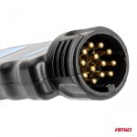 Testeur de prise d'attelage de remorque 13 broches amio - 03226