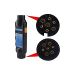 Testeur de remorque mle  7 broches, testeur de prise de remorque 12 v  7 broches, outil de diagnostic ...