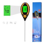 Sjlerst testeur de sol ph mtre humidit clairage capteur de temprature affichage led pour jardin anglais ...