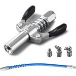 Testina per ingrassatore g coupler con doppia impugnatura, adatto per tutte le pistole a grasso m6 - ...