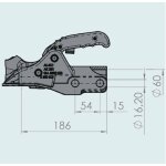 Tete d'attelage pour remorque feinee al - ko s18018 Tete d'attelage pour remorque feinee al - ko s18018