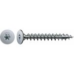 Spax - t�te disque plate pour panneau arri�re, 3, 5 x 25 mm, 75 unit�s, filetage total, t�te ronde large ...