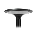 Tte de lampadaire solaire sunny smart - 20w miidex lighting blanc - chaud - 3000k