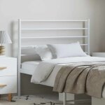 T�te de lit m�tal blanc 100 cm vidaxl