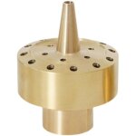 Tête de pulvérisation en laiton doré de 3 / 4 po pour fontaine à eau de jardin, étang, accessoire de ... Tête de pulvérisation en laiton doré de 3 / 4 po pour fontaine à eau de jardin, étang, accessoire de ...