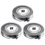 T�tes de rechange hq8 pour rasoirs philips norelco, pack de 3 lames de rasoir