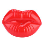 T�tine b�b� amusante en forme de l�vres rouge - silicone alimentaire