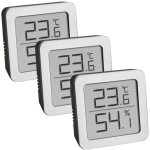 Tfa - dostmann 95. 2019. 54 lot de 3 hygrom�tres num�riques d'int�rieur pour mesurer l'humidit� et la ...