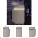 Applique murale ext�rieure demi - cylindrique aluminium gris - applique murale exterieure - �clairage ...