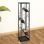 The living store - casier  bouteilles pour 8 bouteilles mtal noir