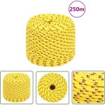 The living store - corde de bateau jaune 10 mm 250 m polypropyl�ne - corde de bateau - corde polypropylene ...