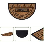 The living store tapis de porte demi - rond 45x75 cm caoutchouc et fibre de coco - paillasson - tapis ... The living store tapis de porte demi - rond 45x75 cm caoutchouc et fibre de coco - paillasson - tapis ...