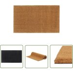 The living store tapis de porte naturel 90x150 cm fibre de coco touffet - tapis d'entre - paillasson ...
