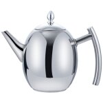 Théière en acier inoxydable 2 l avec passoire à thé, infuseur et bouilloire pour induction Théière en acier inoxydable 2 l avec passoire à thé, infuseur et bouilloire pour induction