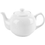 Th�i�re ou cafeti�re en porcelaine blanche, 1, 7 l, passe au lave - vaisselle
