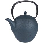 Thire en fonte 1l avec filtre inox silicia bleue - table passion