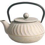 Zen et ethnique - thire de type japonaise taupe clair en fonte 0. 7 litre