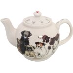 Th�i�re en porcelaine chiens par alex clark