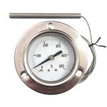 Thermom�tre 0 - 500� inox pour fours � pizza, barbecue, fours � bois, etc.