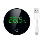 Thermomtre aquarium, thermomtre d'aquarium affichage led tactile, haute prcision, rechargeable