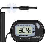Thermom�tre aquarium - lcd digital thermometre aquarium avec ventouse et sonde � immersion pour aquarium, ...