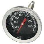 Thermomtre pour barbecue charbon de bois fumoir, 50mm thermomtre four  pizza en acier inoxydable, ...