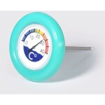 Thermom�tre bou�e de diam�tre pour piscine 12 cm blue
