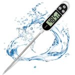 Thermometre cuisine avec �cran lcd thermom�tre num�rique digital avec sonde longue haute pr�cision, lecture ...