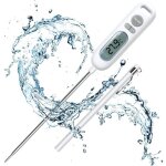 Thermom�tre de cuisson, sonde de cuisson de 141 mm de long, thermom�tre alimentaire num�rique pour griller, ...