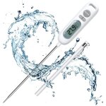 Thermomtre de cuisson, sonde de cuisson 141mm longue thermometre cuisine alimentaire thermomtre digital ...