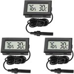 Thermom�tre digital hygrom�tre mini sonde thermom�tres jauge de temp�rature humidit� m�tre pour reptile ...