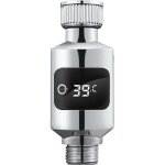 Thermom�tre � eau de douche avec capteur sensible et affichage led num�rique, capteur de temp�rature ...